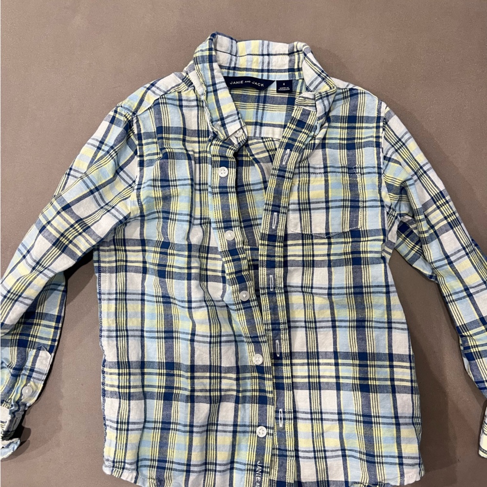 Janie and Jack boys button down size 4